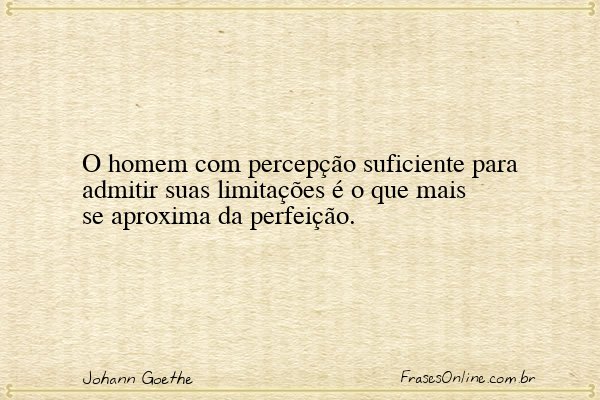 Frase de Johann Goethe