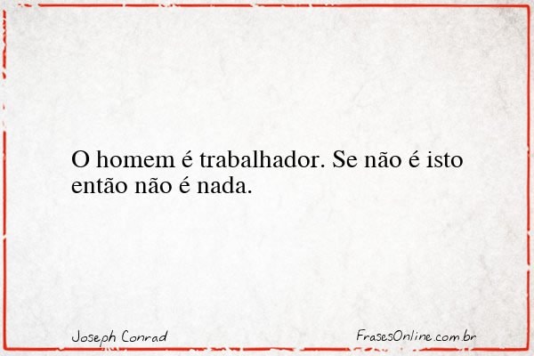 Frase de Joseph Conrad