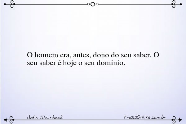 Frase de John Steinbeck
