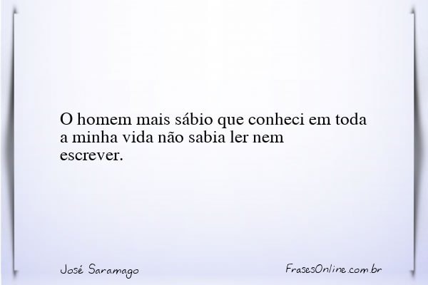 Frase de José Saramago
