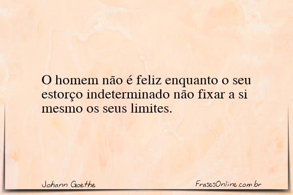 Frase de Johann Goethe