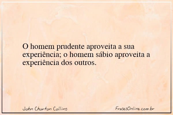 Frase de John Churton Collins