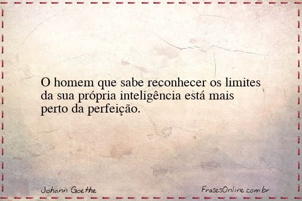 Frase de Johann Goethe