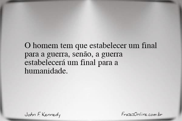 Frase de John F. Kennedy