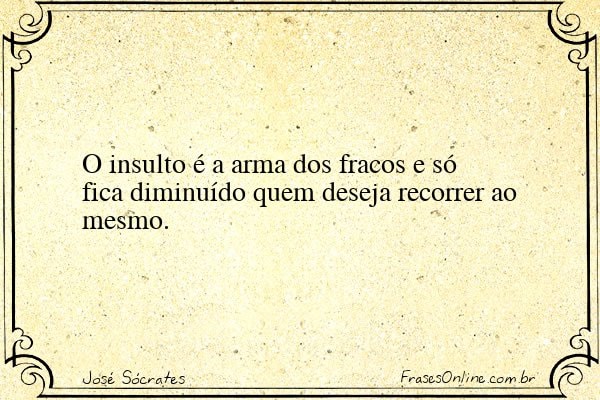 Frase de José Sócrates