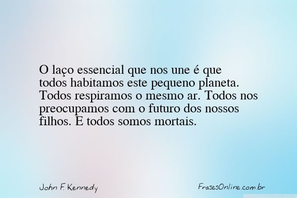 Frase de John F. Kennedy