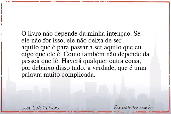 Frase de José Luís Peixoto