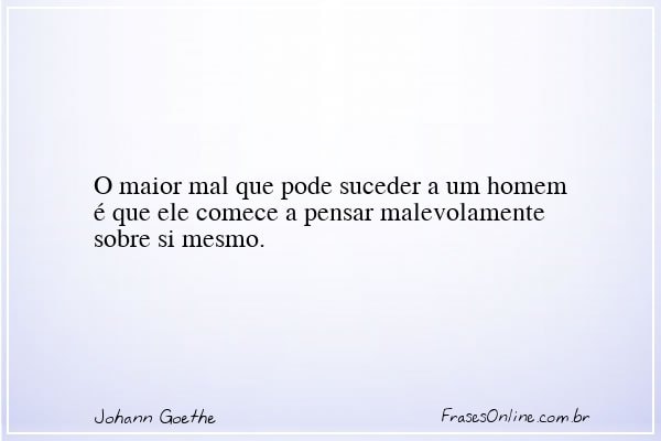 Frase de Johann Goethe