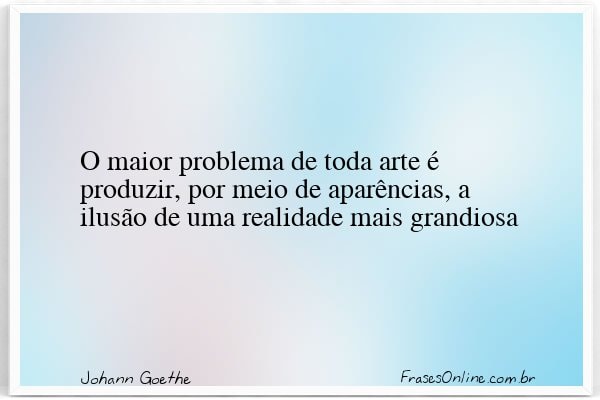 Frase de Johann Goethe