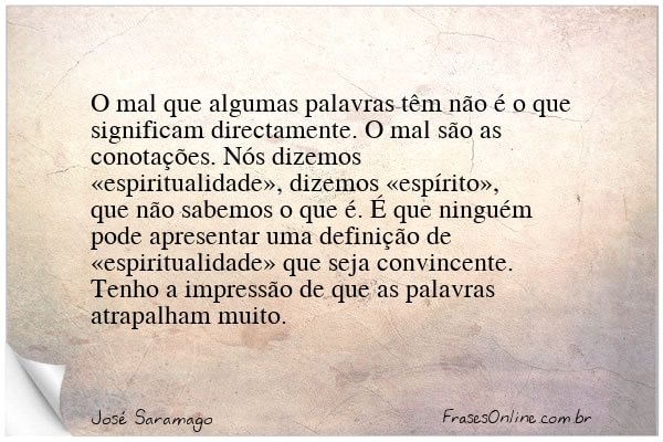 Frase de José Saramago