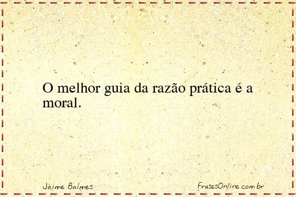 Frase de Jaime Balmes