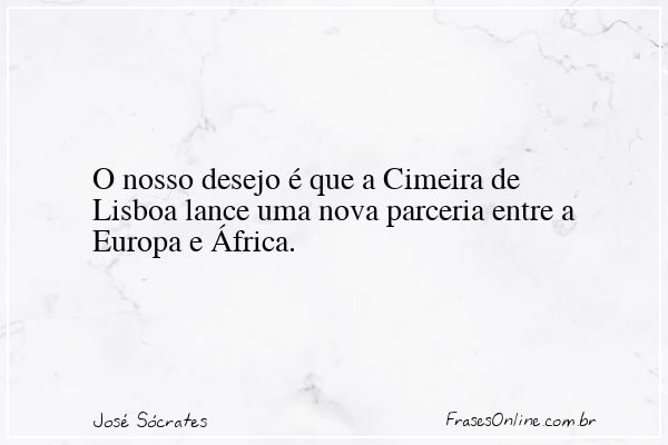 Frase de José Sócrates