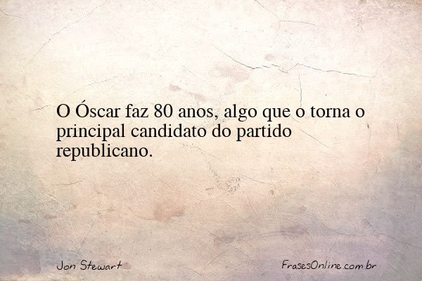 Frase de Jon Stewart