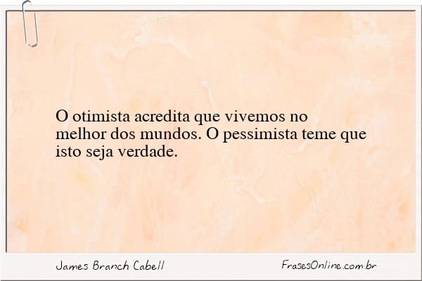 Frase de James Branch Cabell