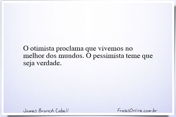 Frase de James Branch Cabell