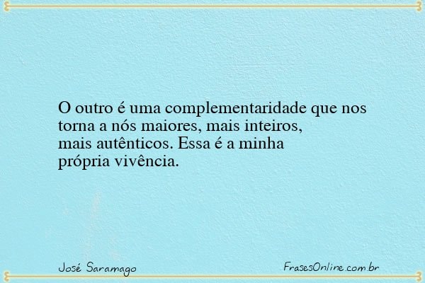 Frase de José Saramago