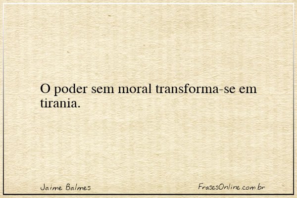 Frase de Jaime Balmes