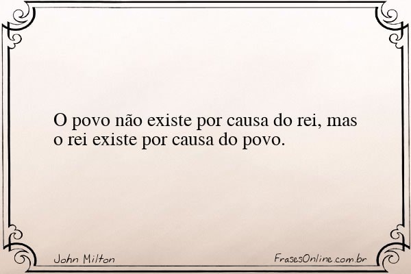 Frase de John Milton