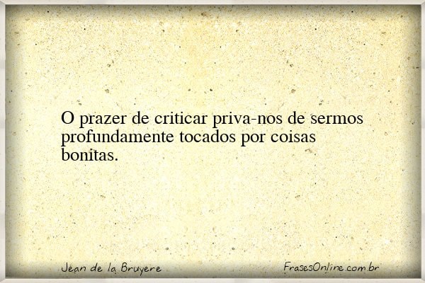 Frase de Jean de la Bruyere