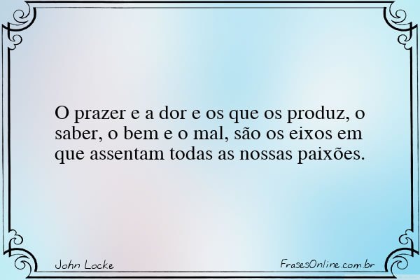 Frase de John Locke