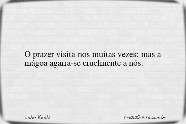 Frase de John Keats