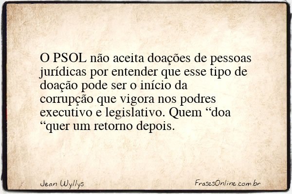 Frase de Jean Wyllys