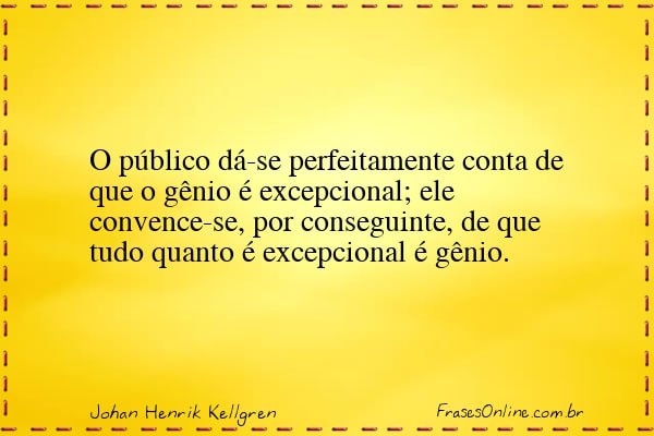 Frase de Johan Henrik Kellgren