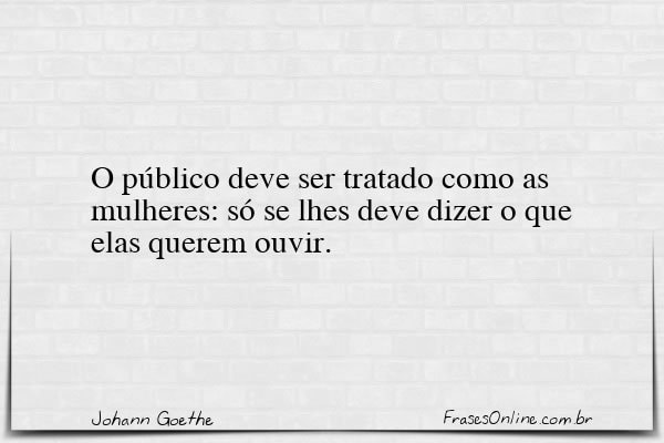 Frase de Johann Goethe