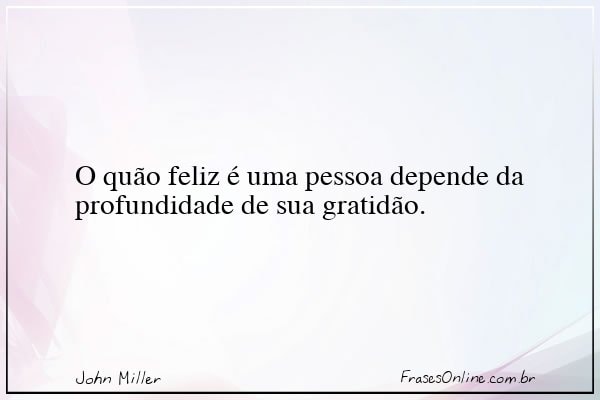 Frase de John Miller