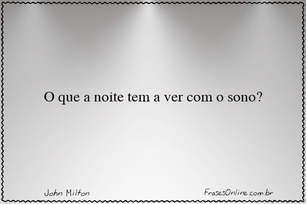 Frase de John Milton