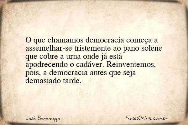 Frase de José Saramago