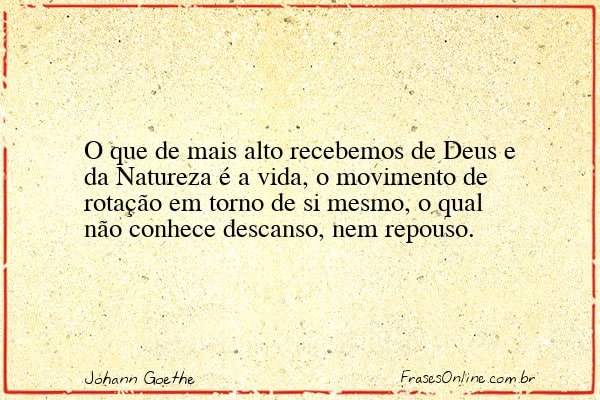 Frase de Johann Goethe