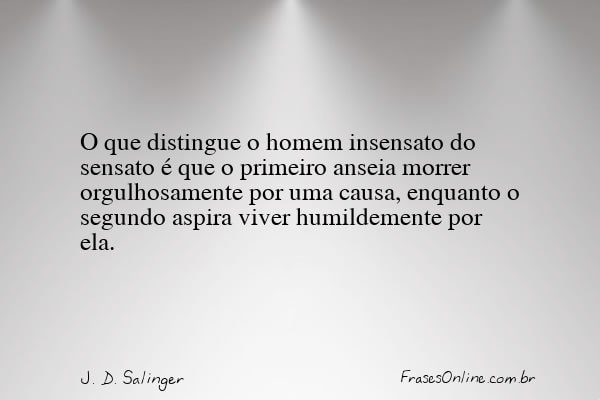 Frase de J. D. Salinger