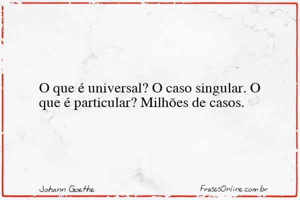 Frase de Johann Goethe
