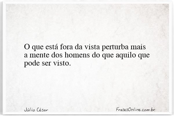 Frase de Júlio César