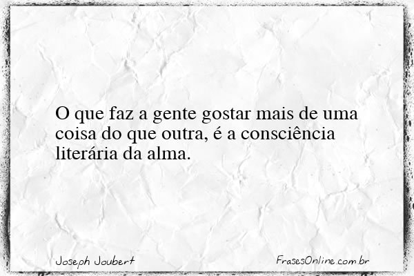 Frase de Joseph Joubert