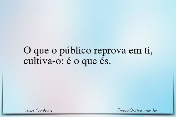 Frase de Jean Cocteau