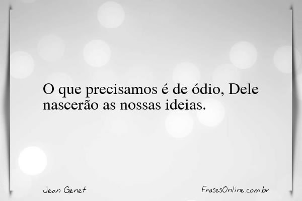 Frase de Jean Genet