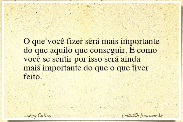 Frase de Jerry Gilles