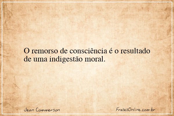 Frase de Jean Commerson