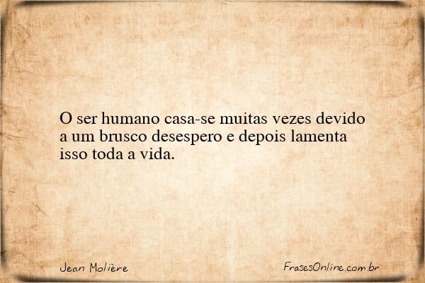 Frase de Jean Molière