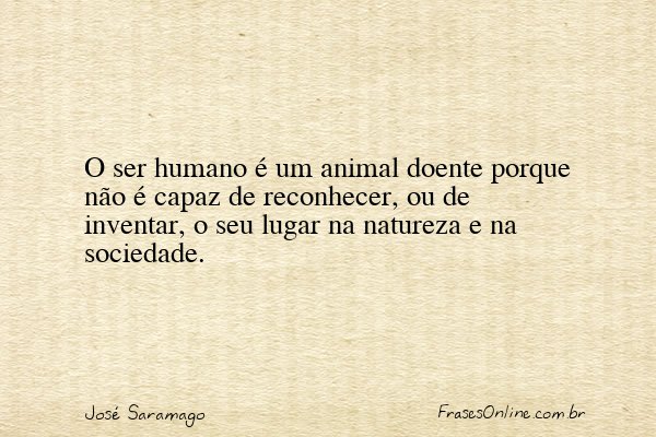 Frase de José Saramago