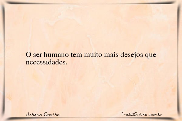 Frase de Johann Goethe