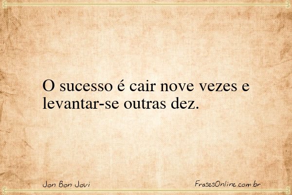 Frase de Jon Bon Jovi