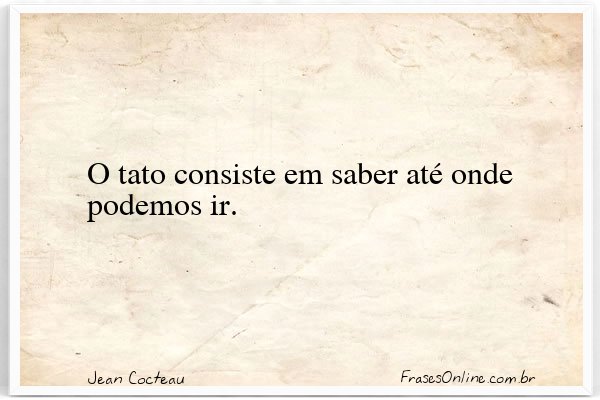 Frase de Jean Cocteau