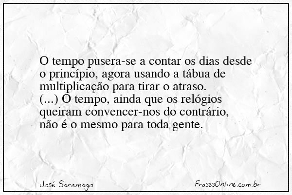 Frase de José Saramago