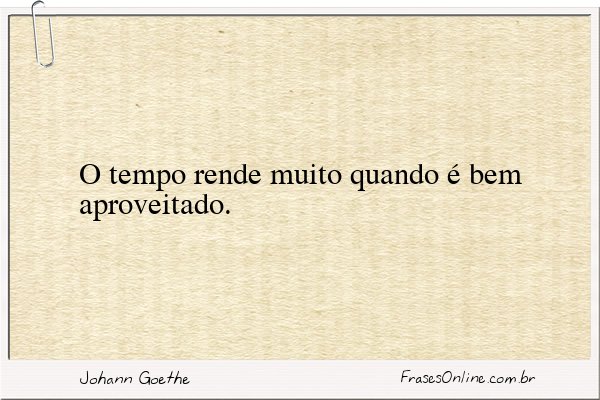 Frase de Johann Goethe