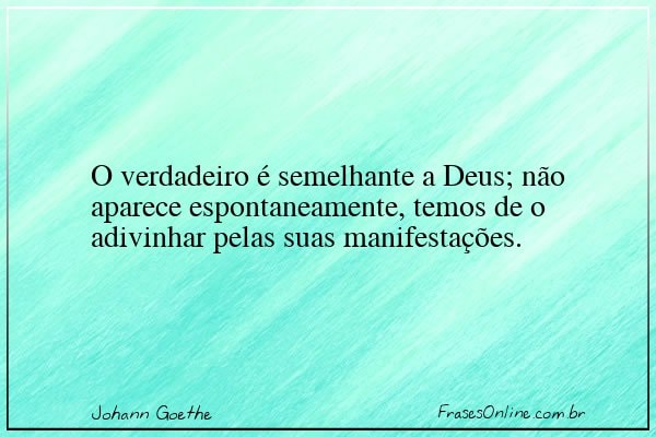 Frase de Johann Goethe