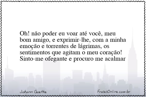 Frase de Johann Goethe