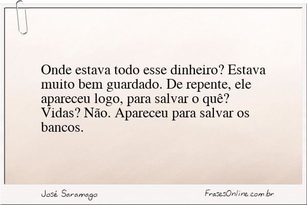 Frase de José Saramago